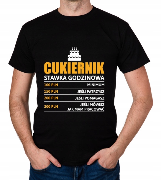

koszulka Cukiernik stawka godzinowa prezent