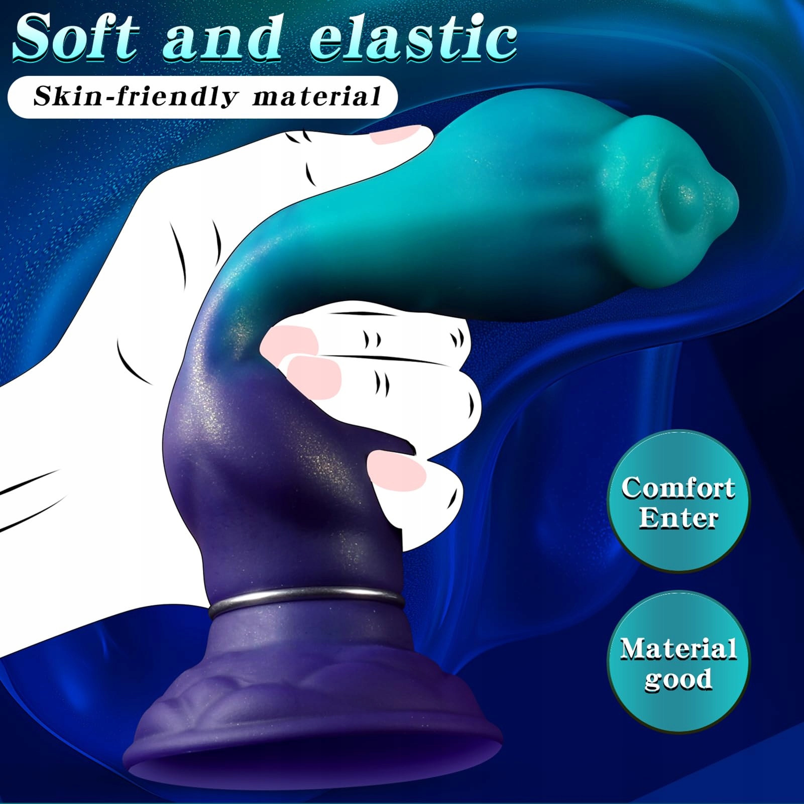 THLSEXY Dildo Dla Psa Nadmuchiwany Analny Plug Silikonowy Realistyczny XXL — miniatura 5
