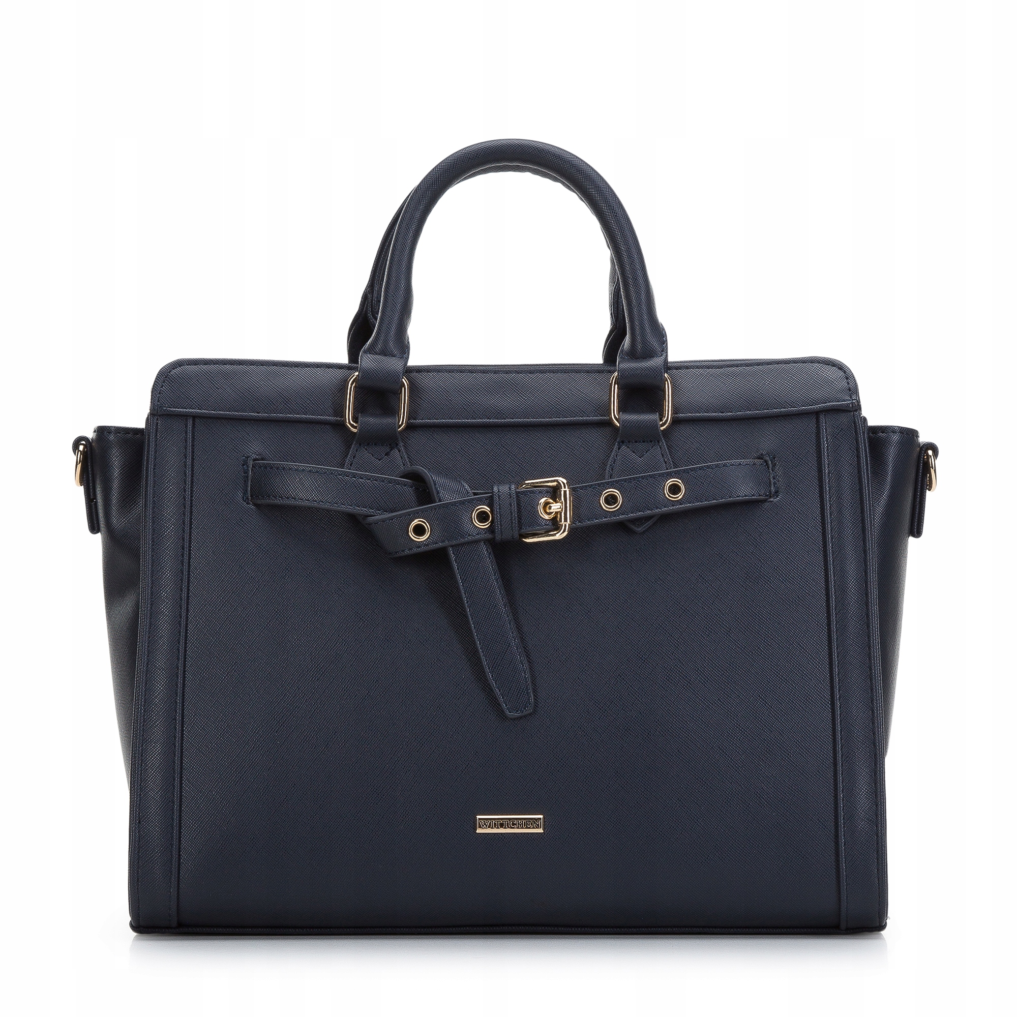 WITTCHEN torebka kuferek z ekoskóry granatowa