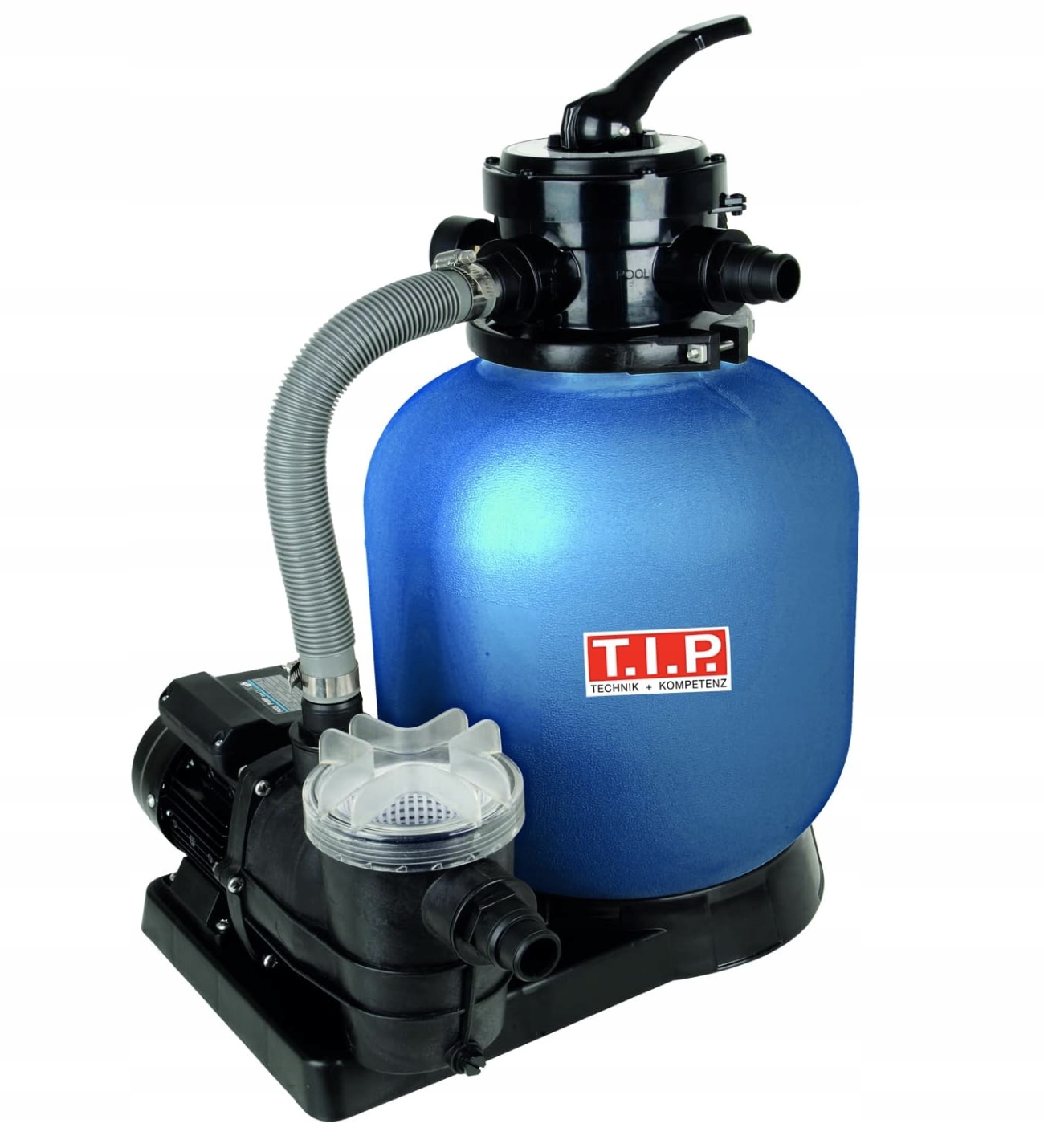 Pieskový filter pre bazénové čerpadlo 7000 l/h. Prefiltračný ventil T.i.p.nemecko