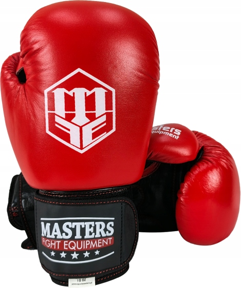 Kožené boxerské rukavice Rbt-simple Naturální kůže 12oz Masters