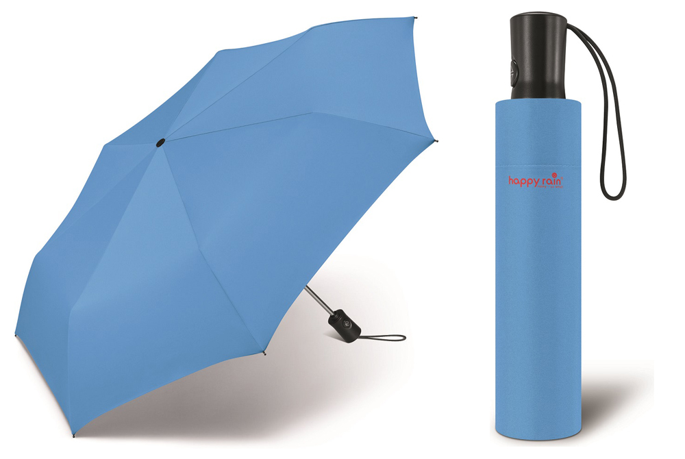 

Mocna parasolka Automatyczna Happy Rain, Błękitna