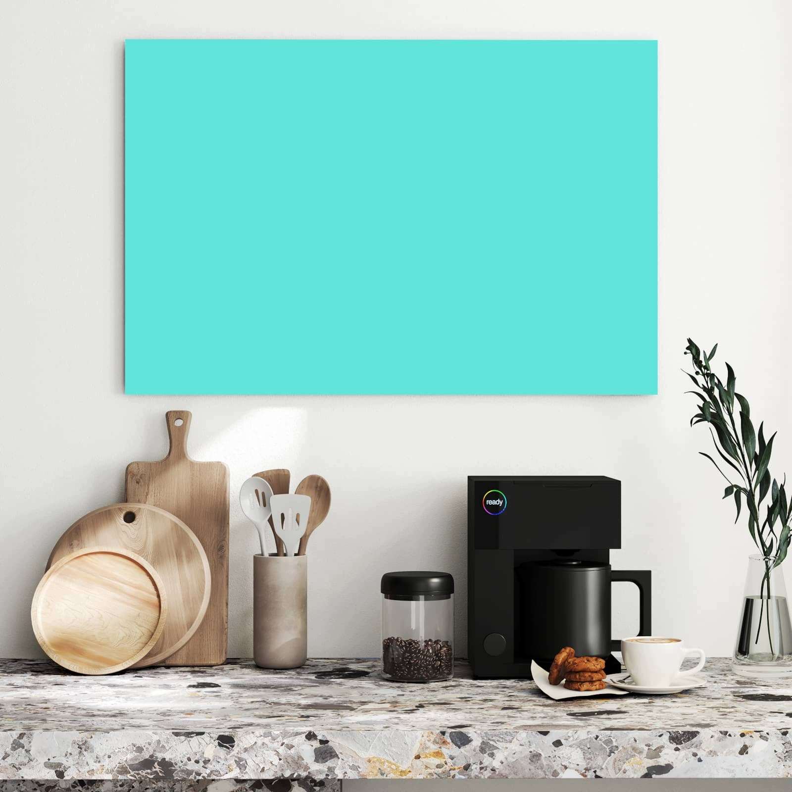 Magnetická tabule Mietový Pozadí 90 × 60 cm