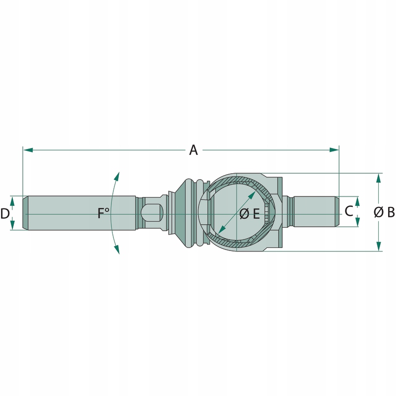 PRZEGUB OSIOWY SIŁOWNIKA MERLO Stan opakowania oryginalne