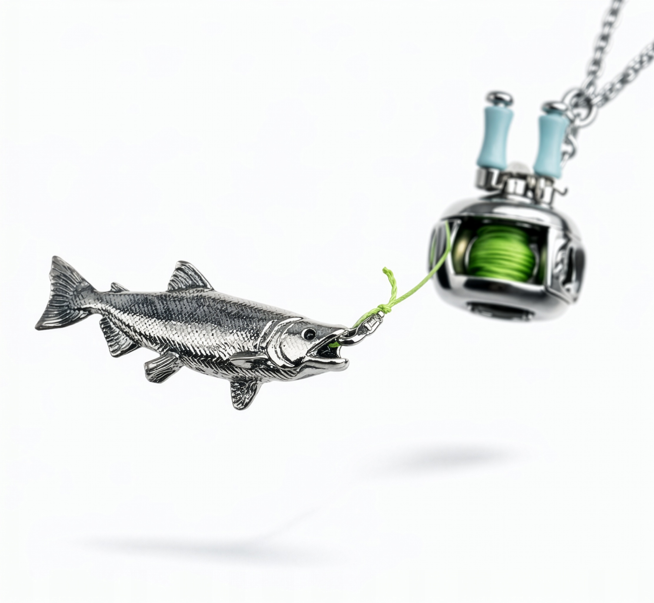 Přívěsek Rybář Rybářská Ryba Jako Dárek V Krabičce Naviják Vlasec