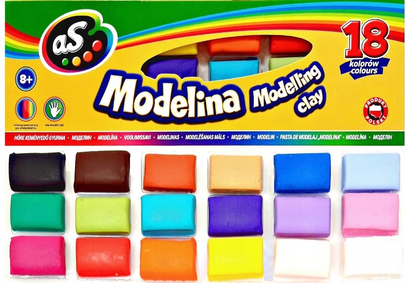 ASTRA modelina AS 18 kolorów x 11g POLSKI produkt