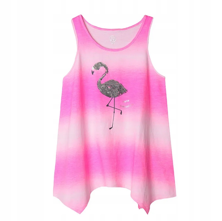 

Cool Club T-shirt dziewczęcy flaming cekiny r 146