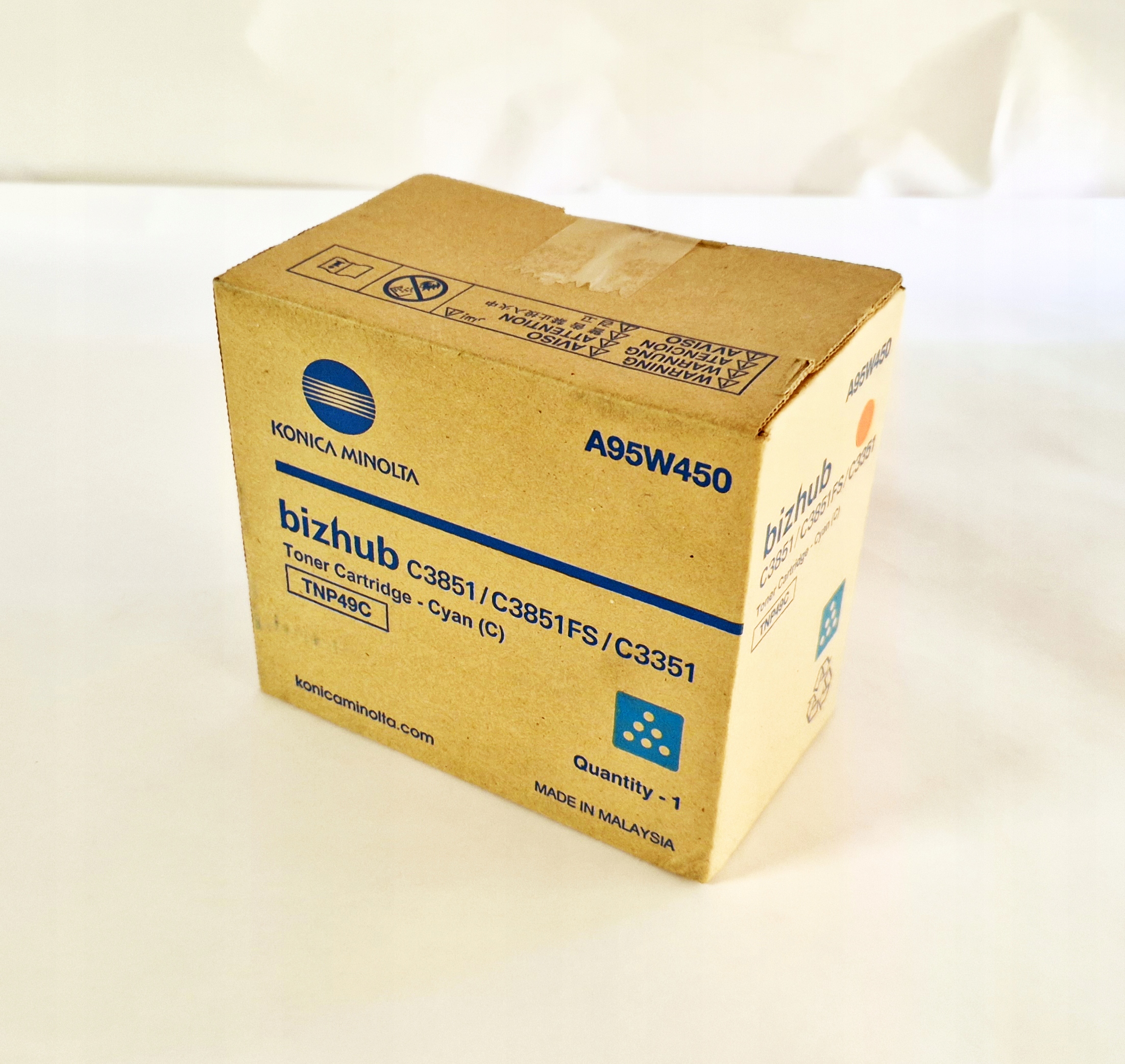 Toner Konica Minolta A95W450 modrý (cyan) TNP-49C Originál