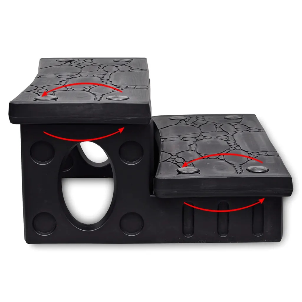 Schodki do wanny z hydromasażem, czarne Kod producenta 90717