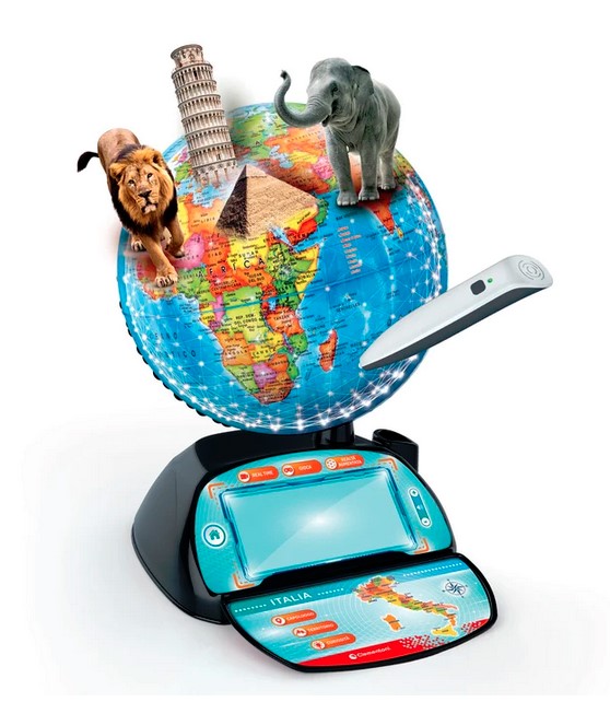 INTERAKTYWNY GLOBUS EDUGLOBUS DIGITAL + APLIKACJA NAUKA ZABAWA CLEMENTONI Średnica 30 cm