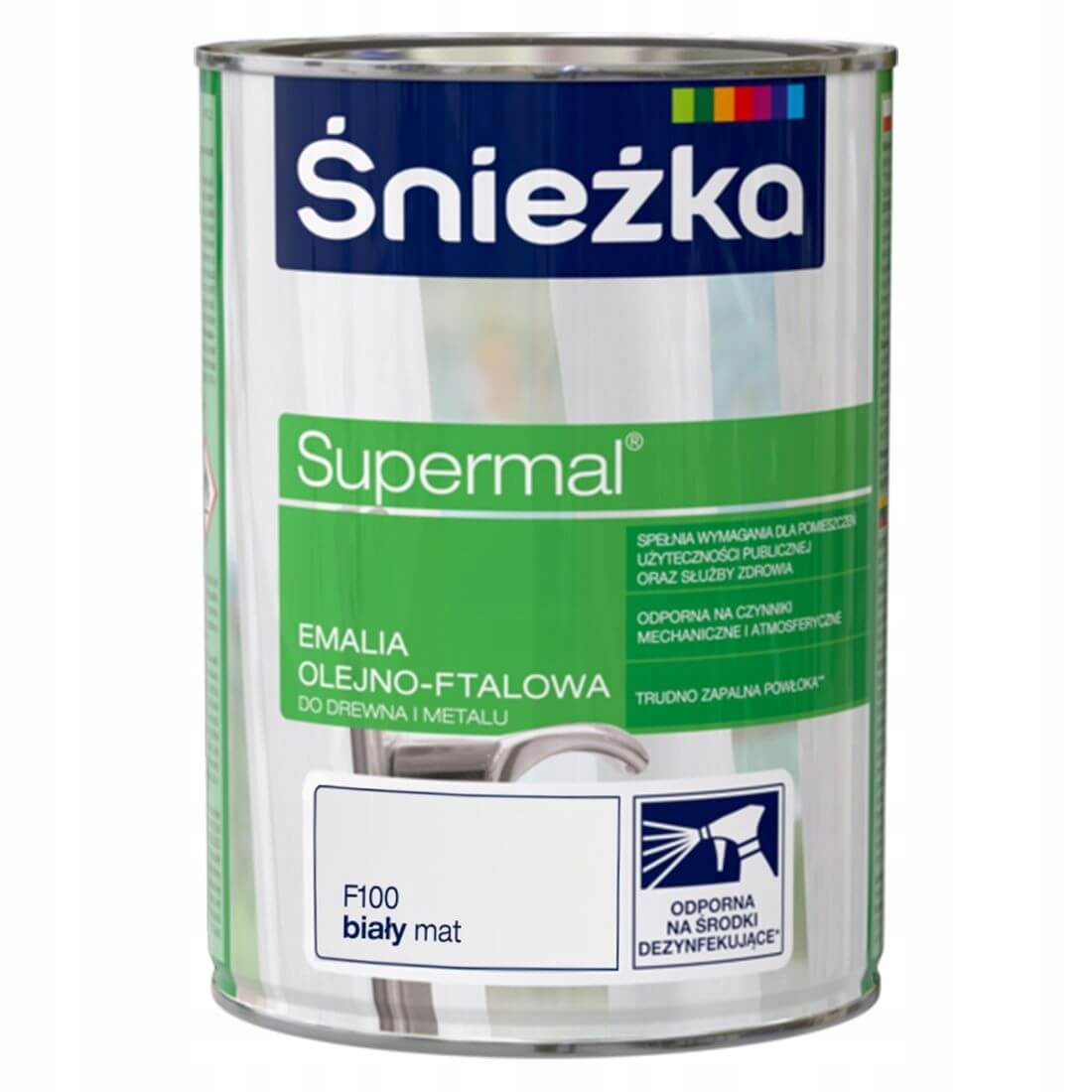 

Śnieżka Supermal Emalia ftalowa 0,8l Biały Mat