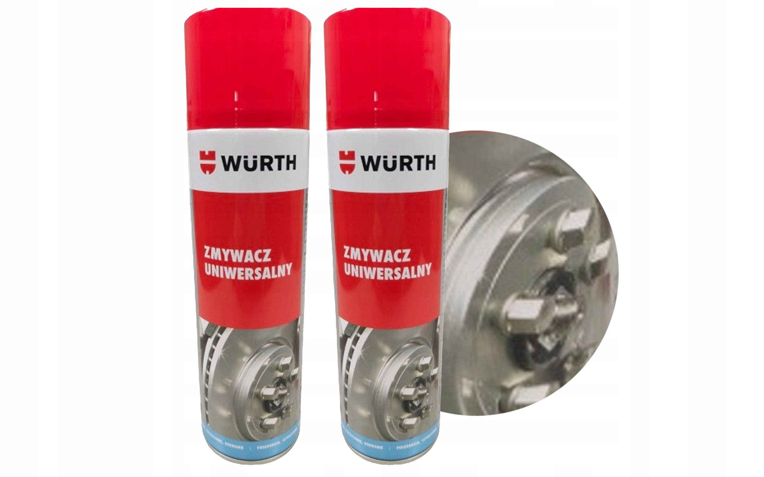 WURTH Zmywacz do Hamulców BREMSEN Usuwa Tłuszcz Smar Zestaw 2 sztuki Stan opakowania oryginalne