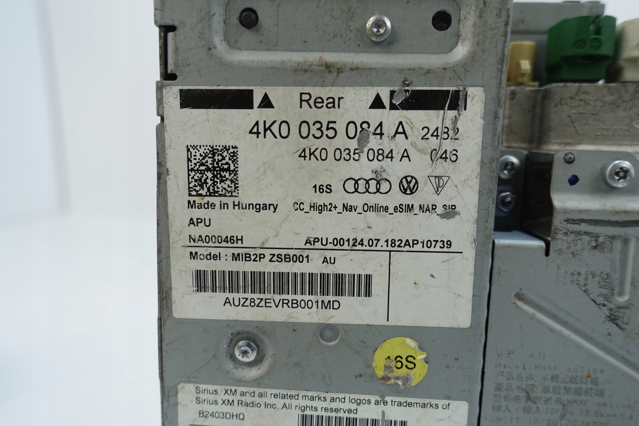 AUDI A6 A7 Q7 Q8 player module navigation devices MIB2 MIB 4K0035084A