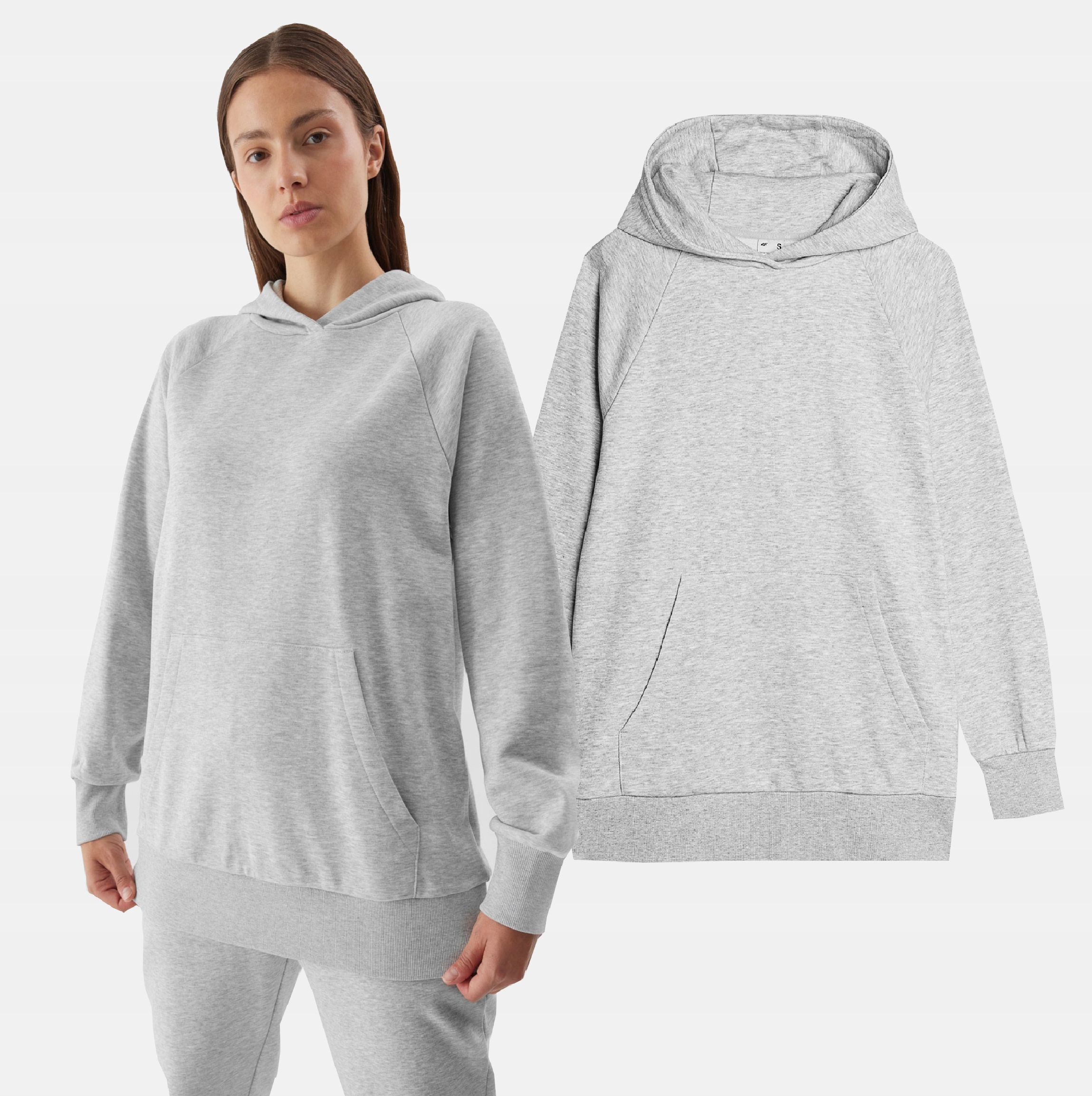 Mikina Dámská 4F Tepláková S Kapucí TSWSF0725 Z23 S