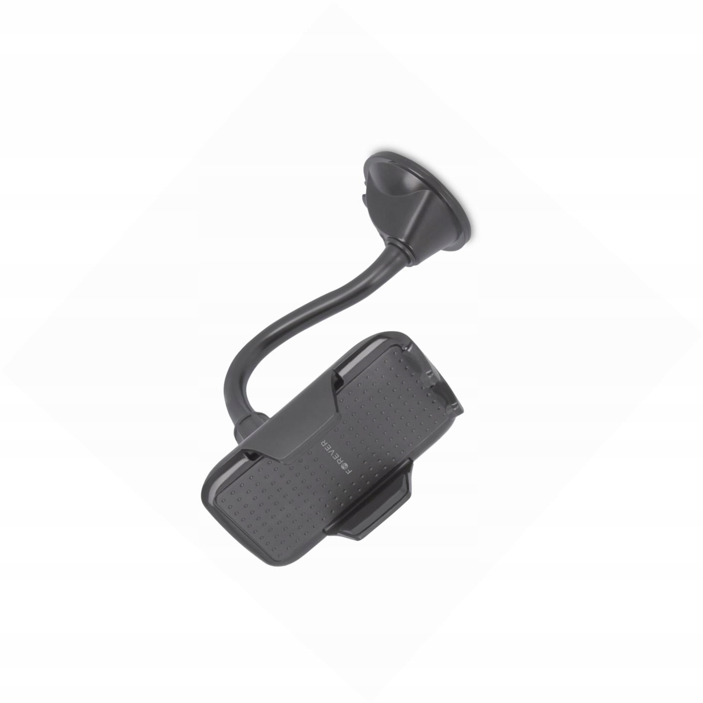 Uchwyt na telefon do samochodu na szybę z długim pałąkiem