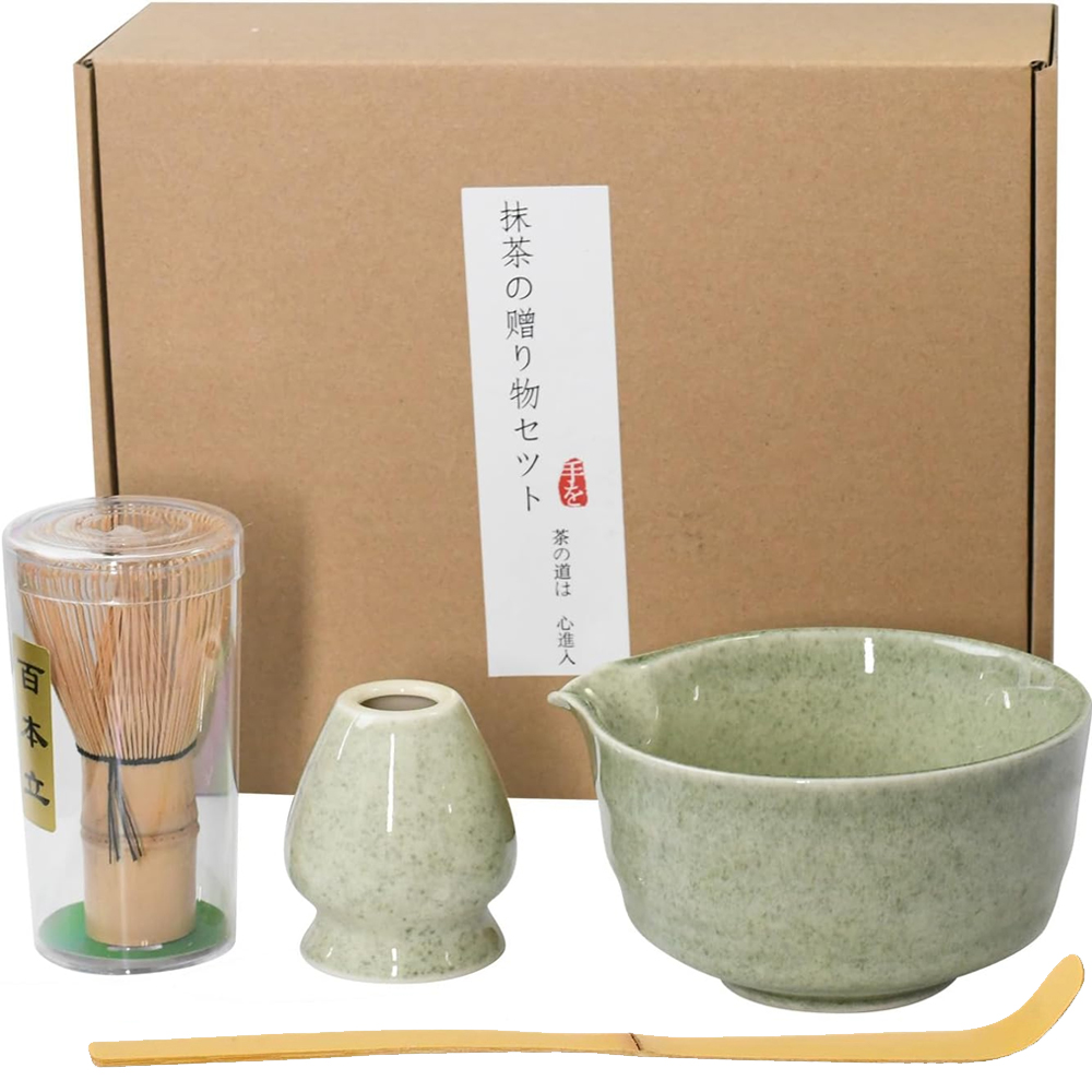 Zestaw Do Herbaty Matcha 4-CZĘŚCIOWY Zestaw Tradycyjne Rzemiosło