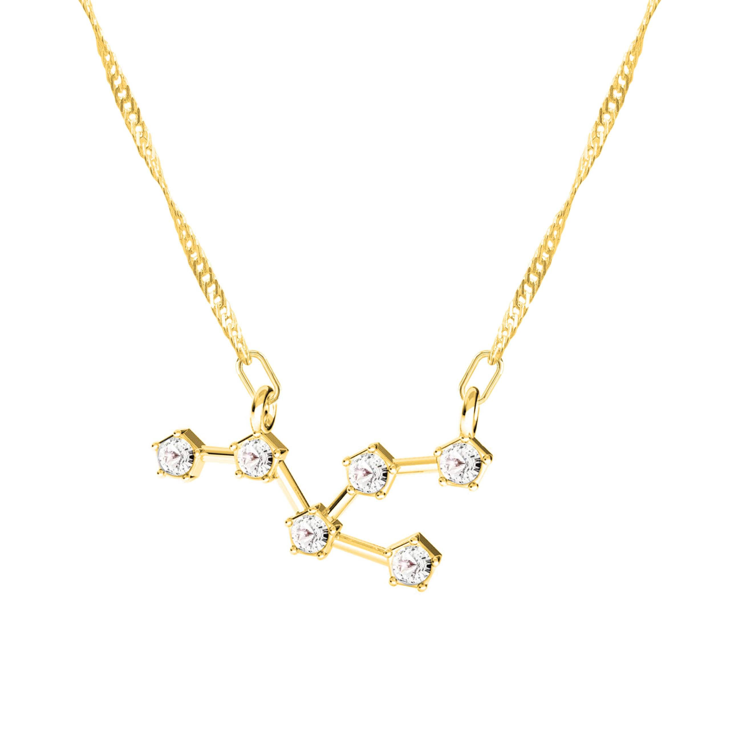 Řetízek zlatý náhrdelník Znamení Zvěrokruhu Býk 925