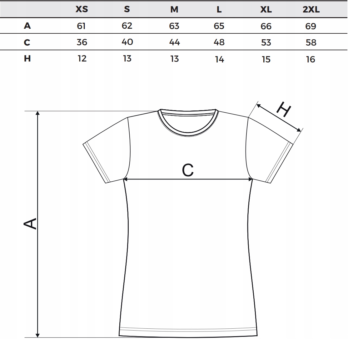 MALFINI GLANCE 141 damska koszulka SLIM-FIT XL Rozmiar XL