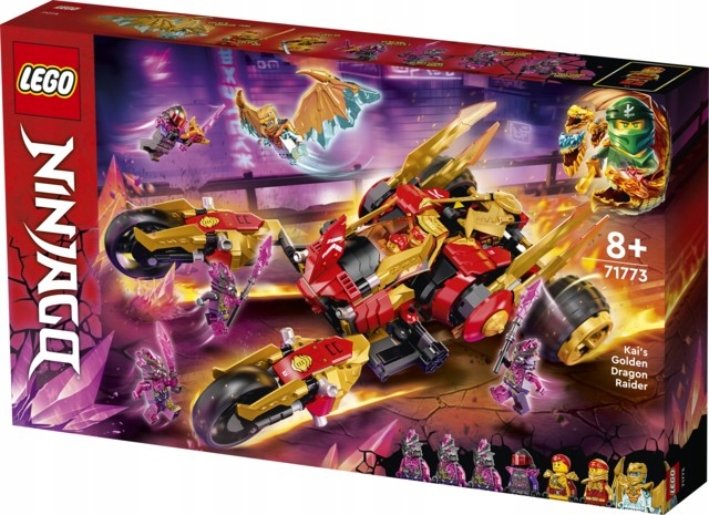 

Lego Ninjago Złoty Smoczy Ścigacz Kaia 71773