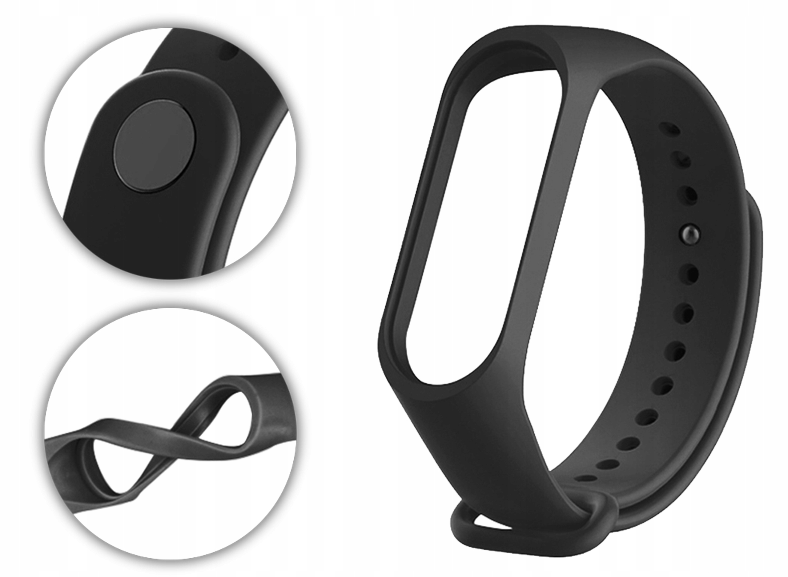 OPASKA PASEK do XIAOMI MI BAND 5 / 6 Kolor czarny