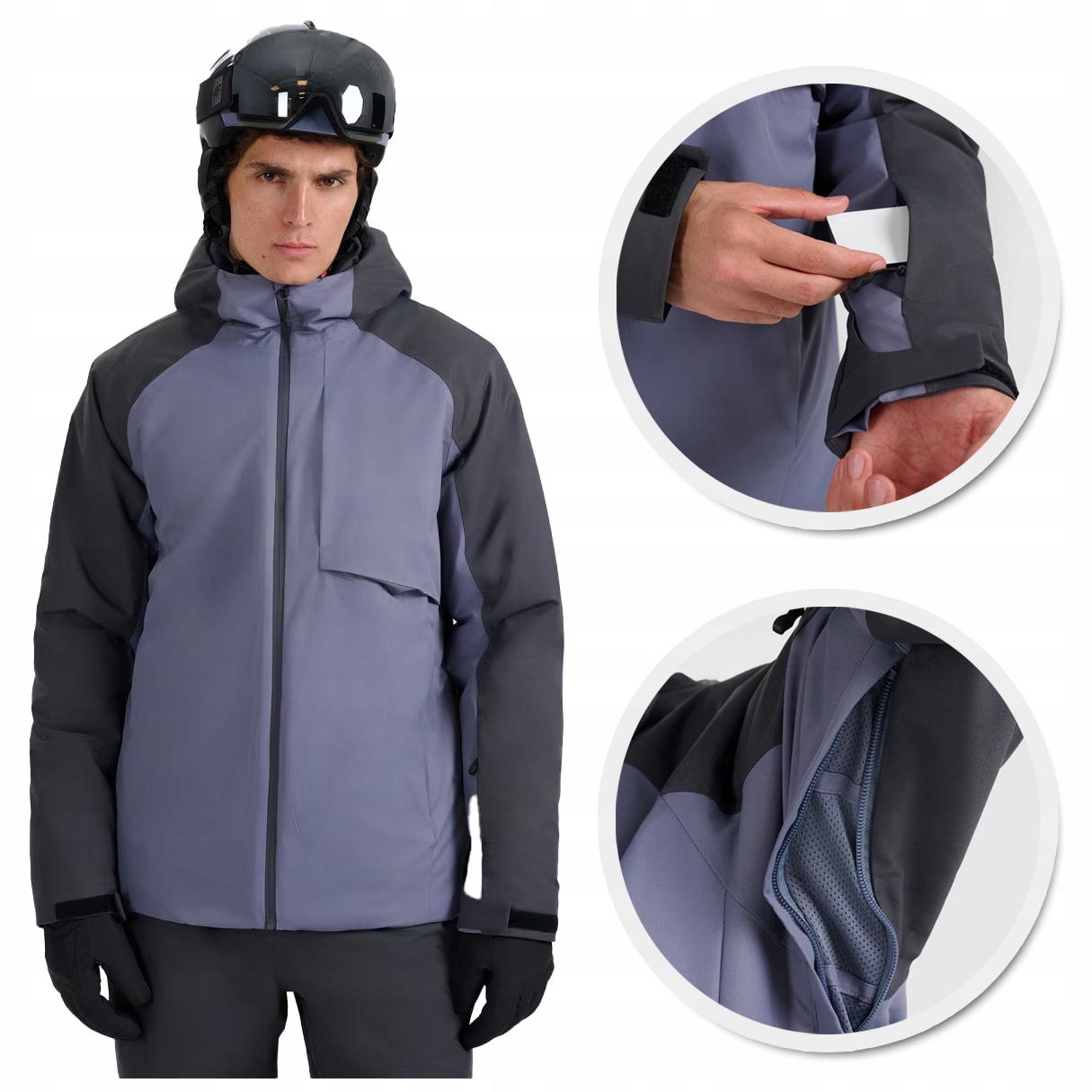 Kurtka narciarska męska 4F NeoDry 5000 wodoodporna, ocieplana, sportowa XL