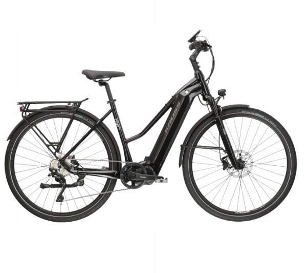 Rower elektryczny Kross Trans 6.0 M L Czarny Hamulce hydrauliczne