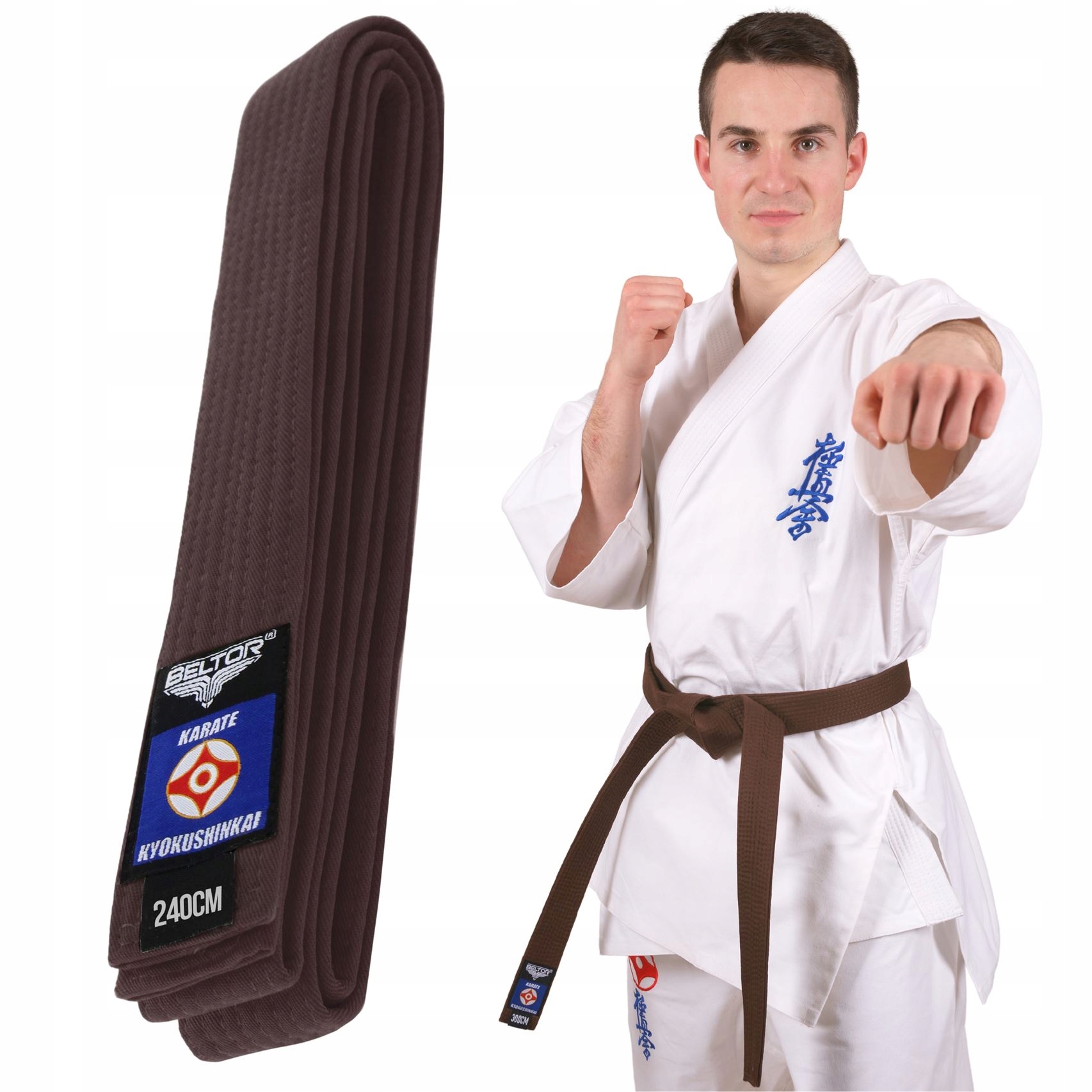 Brązowy Pas Karate Kyokushinkai Beltor 240 cm