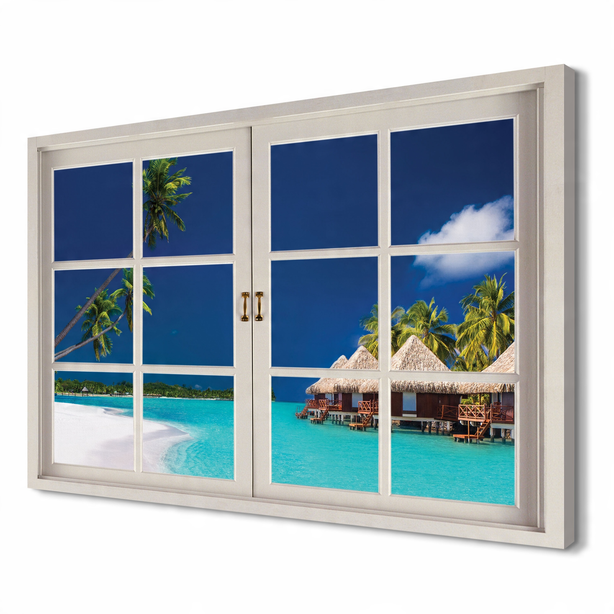 

Plaża Palmy do pokoju 120x80 Canvas 3d do wnętrz