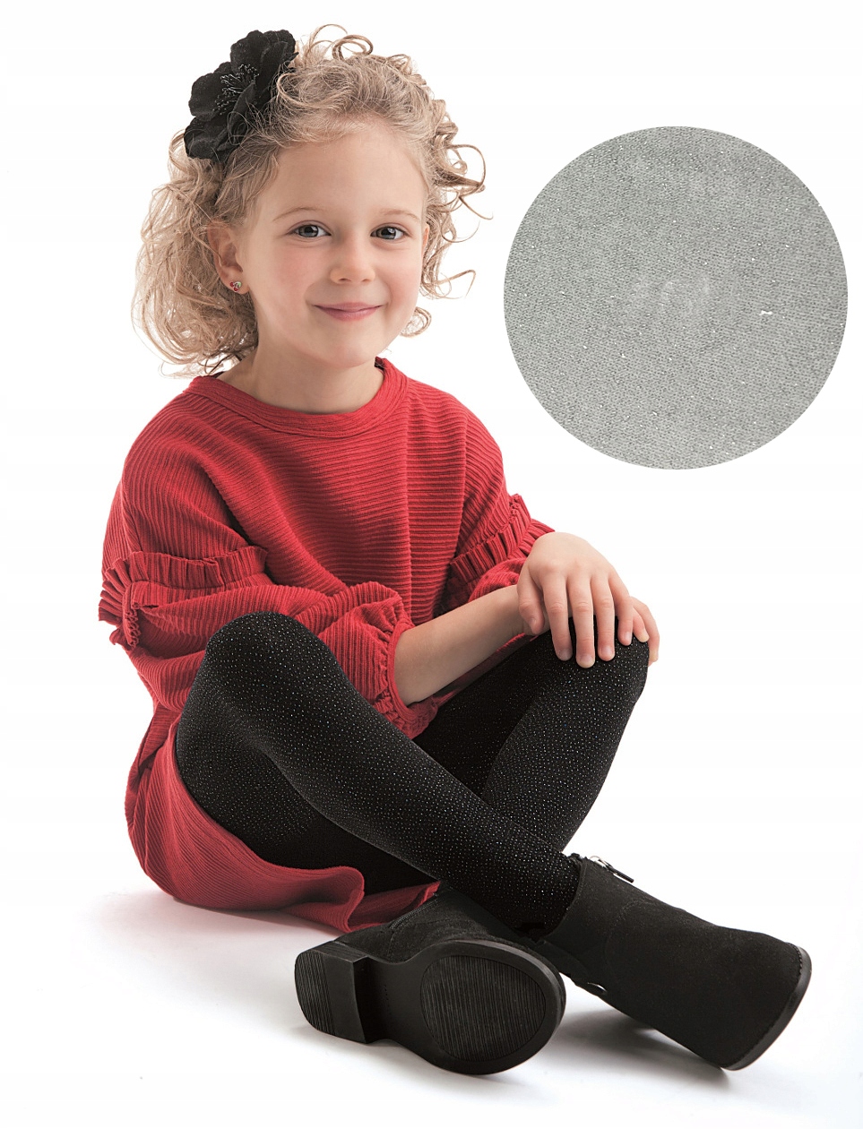 

Knittex rajstopki Angel Dust brokat Ash 116-122