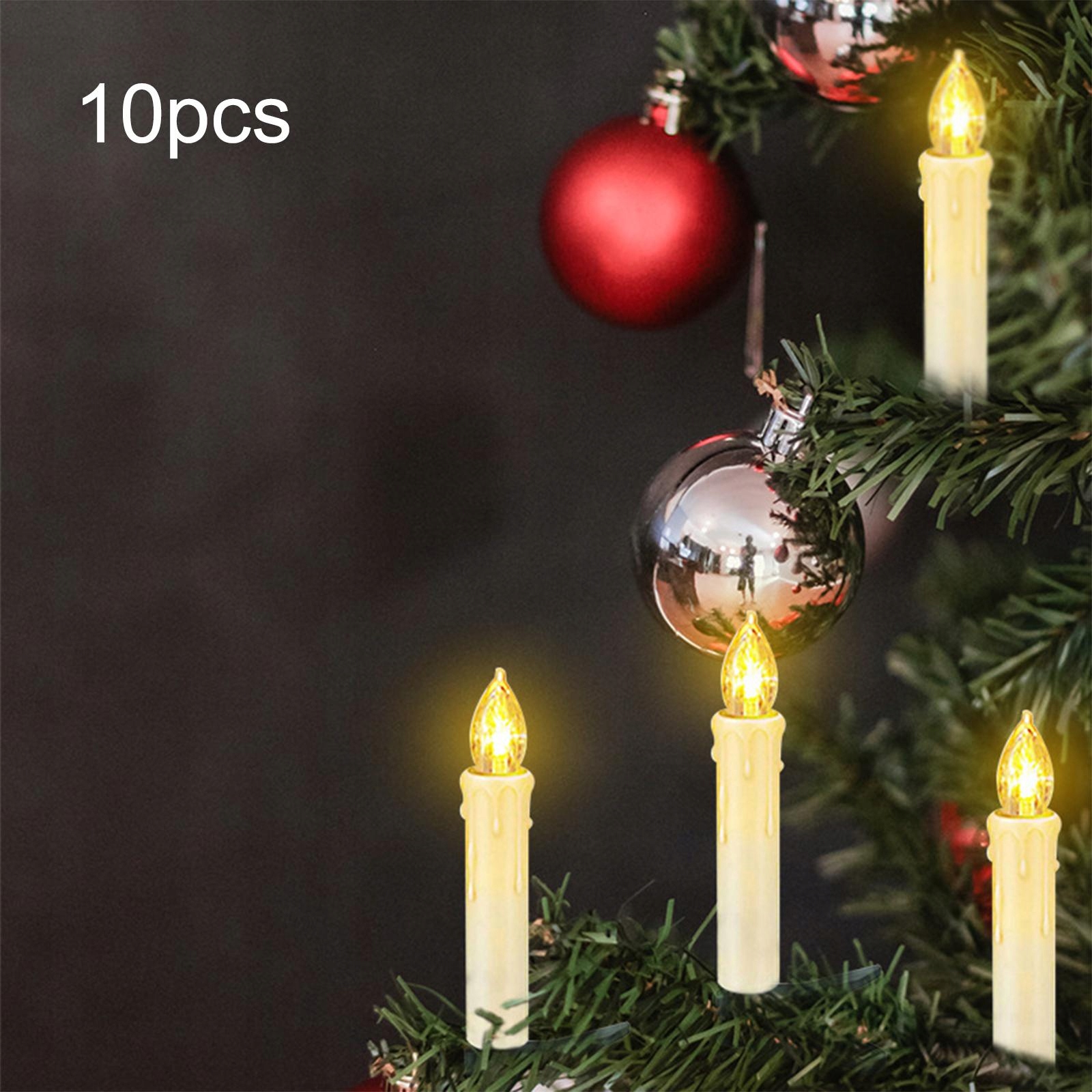 10 sztuk świec LED z przyssawkami Długość 15 cm