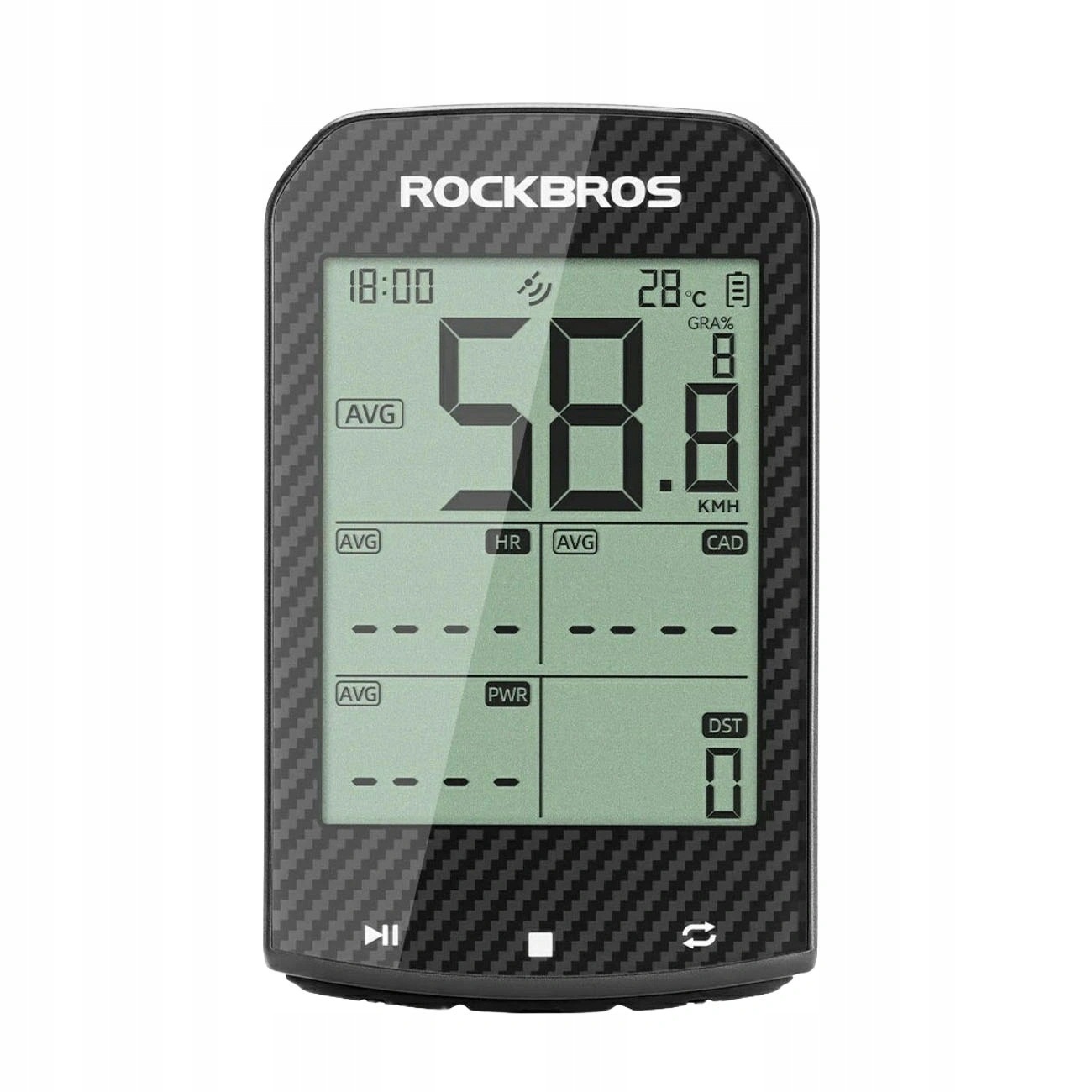 Cyklopočítač Rockbros M1 Pro Bluetooth Gps IPX6 – černý