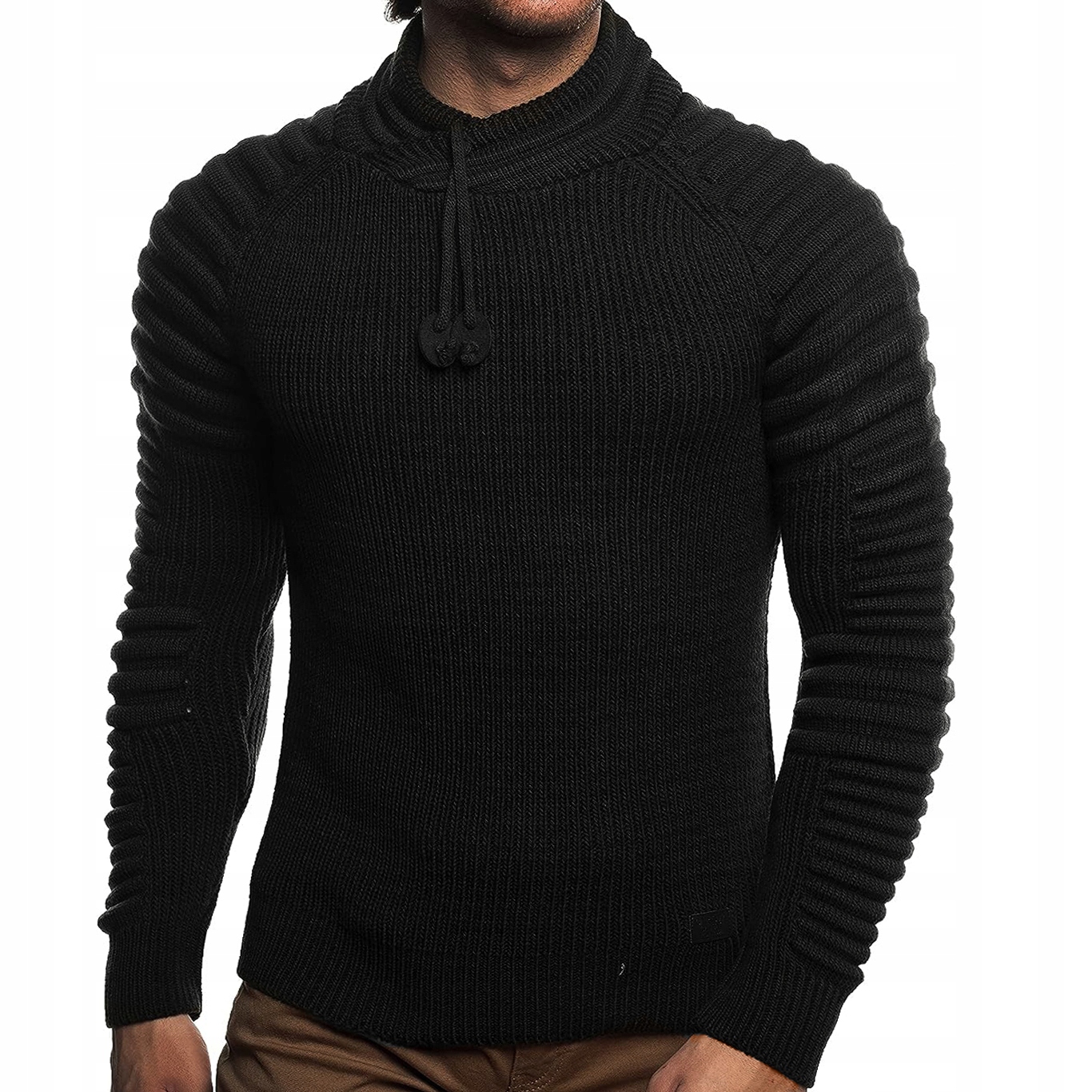 Teplý pánský svetr Pologolf Stojáček Tlustý Mikina