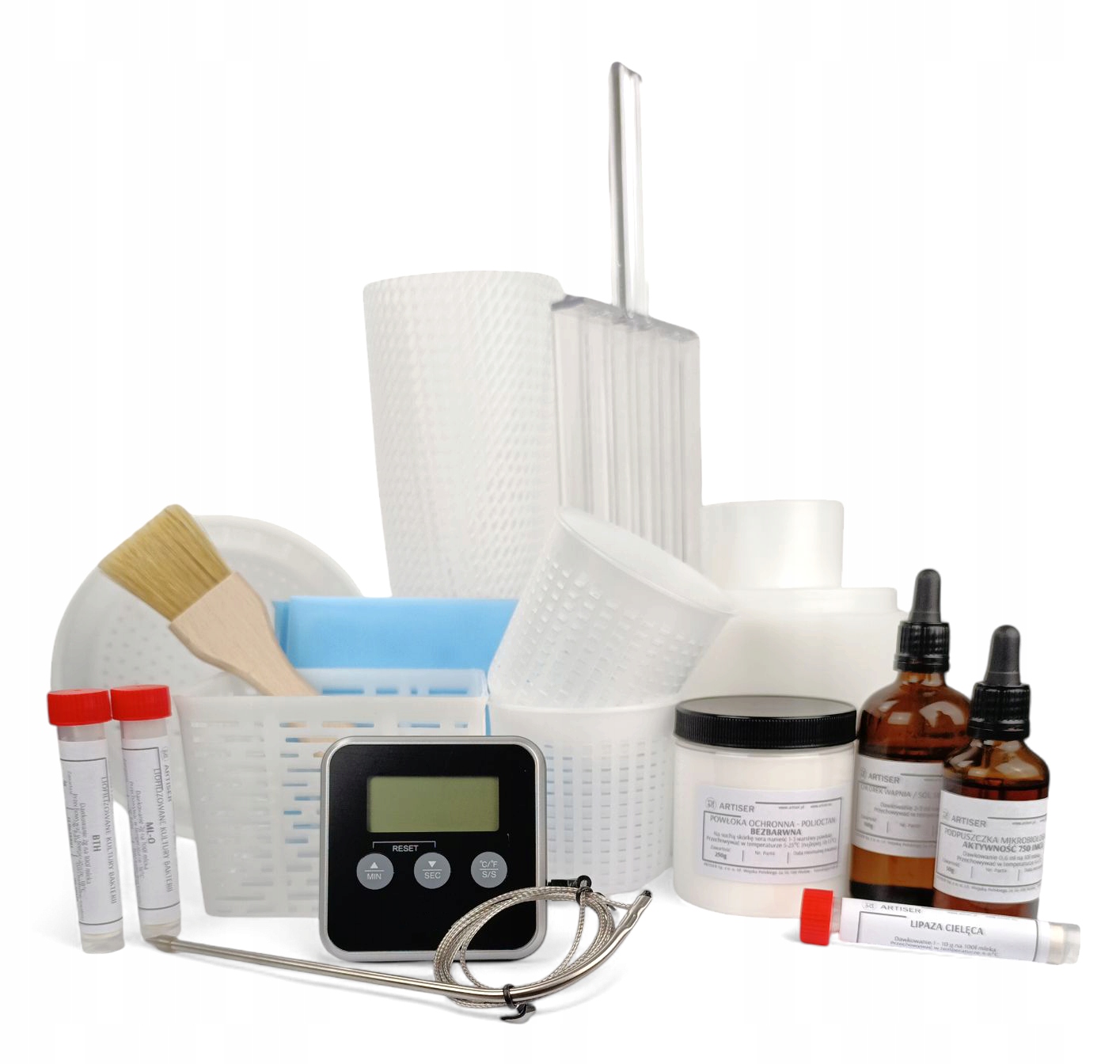 Levně Profesionální sýrový set XL recepty Kompletní balíček domácí sýr