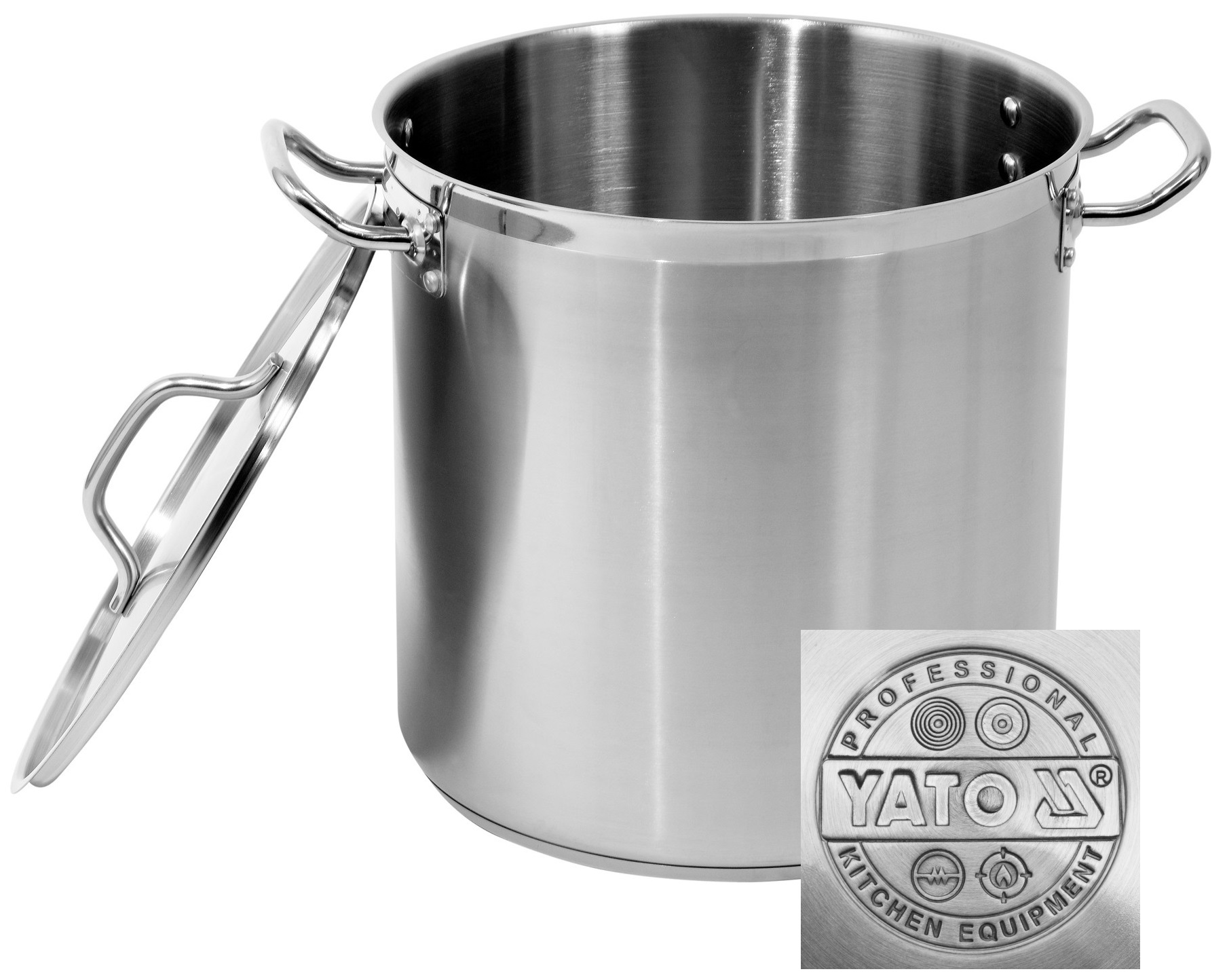 Hrniec Vysoký Indukcia Veľký Nerezová Oceľ 25,7L