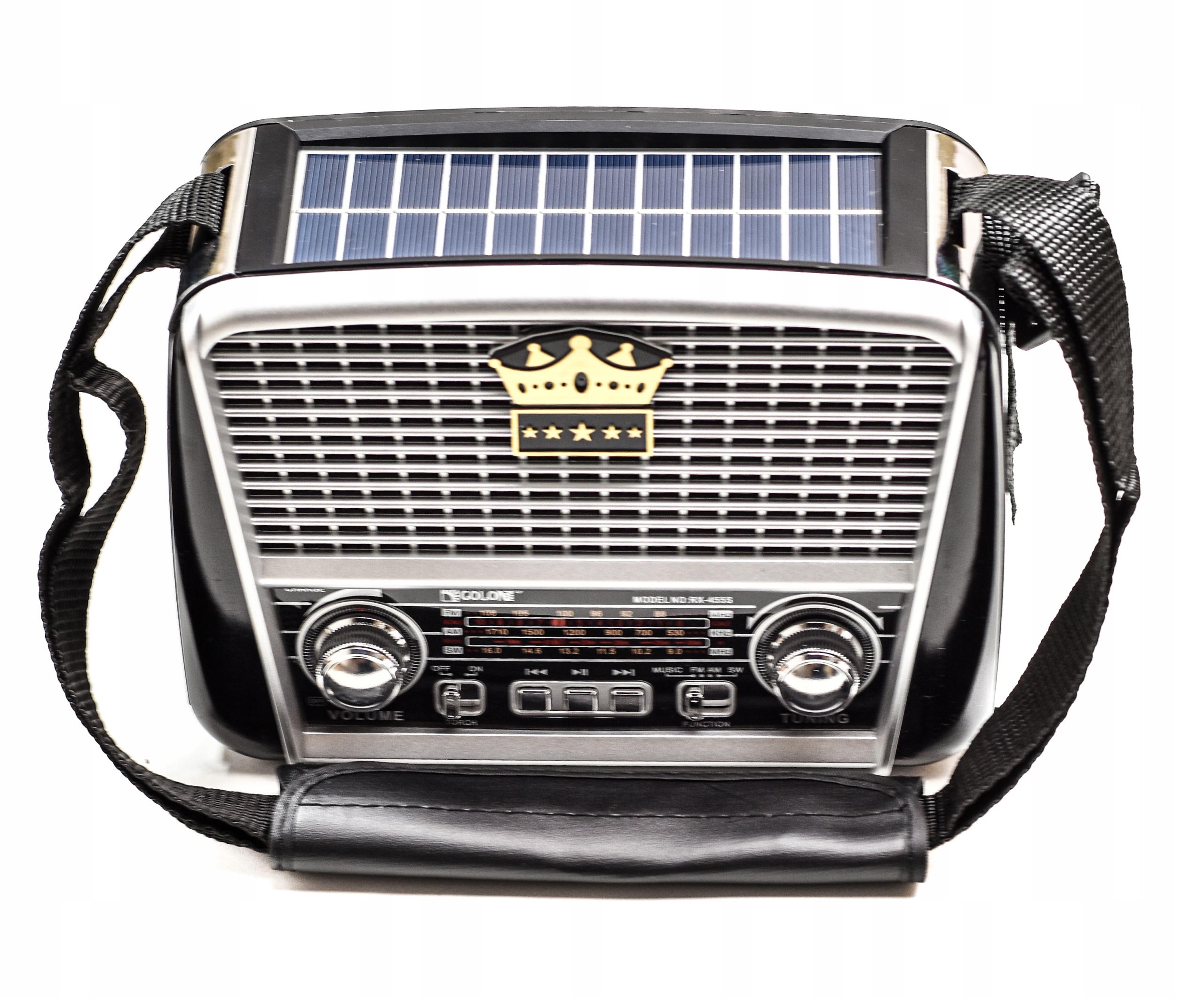 Retro Solární Rádio, Led Svítilna, Usb Reproduktor