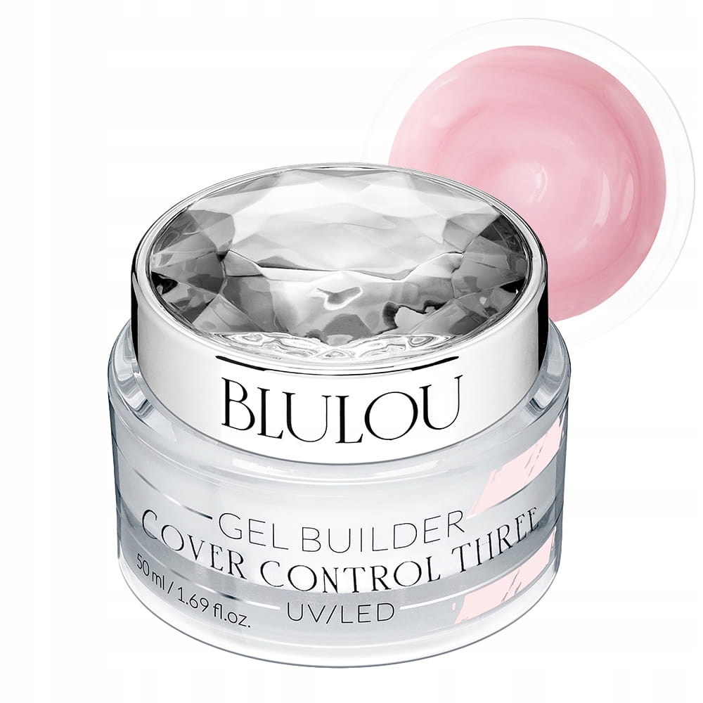 Blulou Stavební gel hustý, růžový Cover Control Three 50 ml