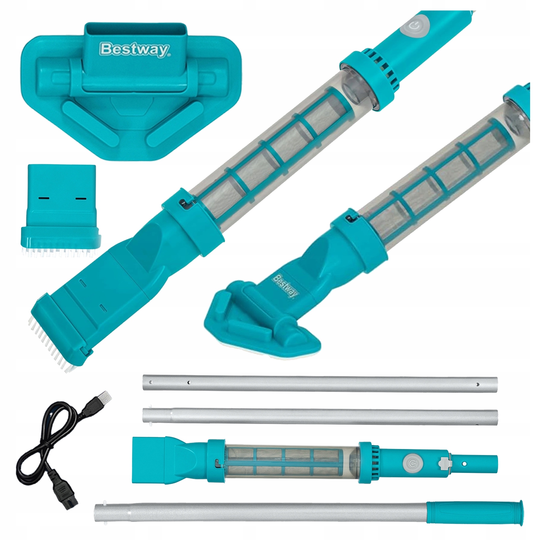 Vysávač do bazéna Bezdrôtový Usb akumulátor Dlhý Ručný Bestway 58771