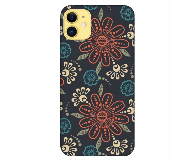 

Etui pokrowiec do iPhone 11 Floral kwiaty