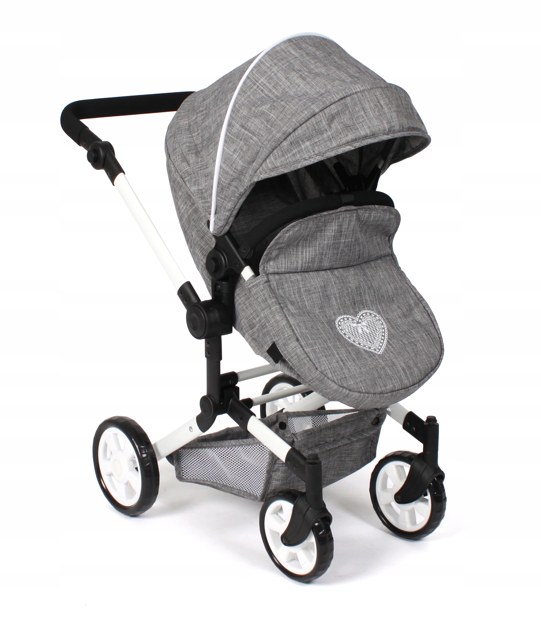 Wózek dla lalki zestaw 3 w 1 Bayer Chic Jeans Grey OPIS! Marka Bayer Chic