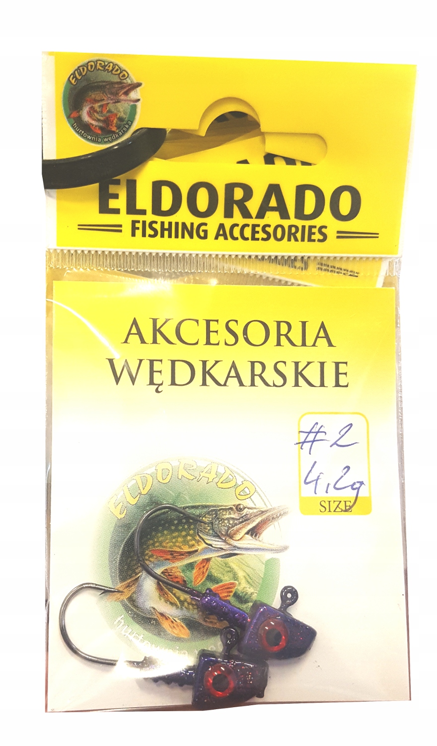 

Eldorado Główki Jigowe Trójkątne 4,2G Hak 2 Fiol