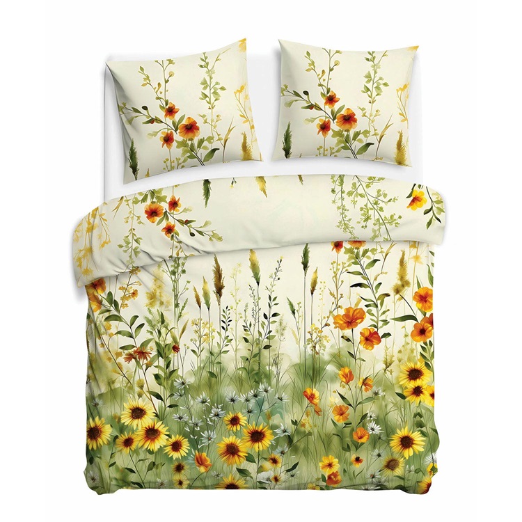 Posteľná Bielizeň 200x220 saténová 12419 slnečníc