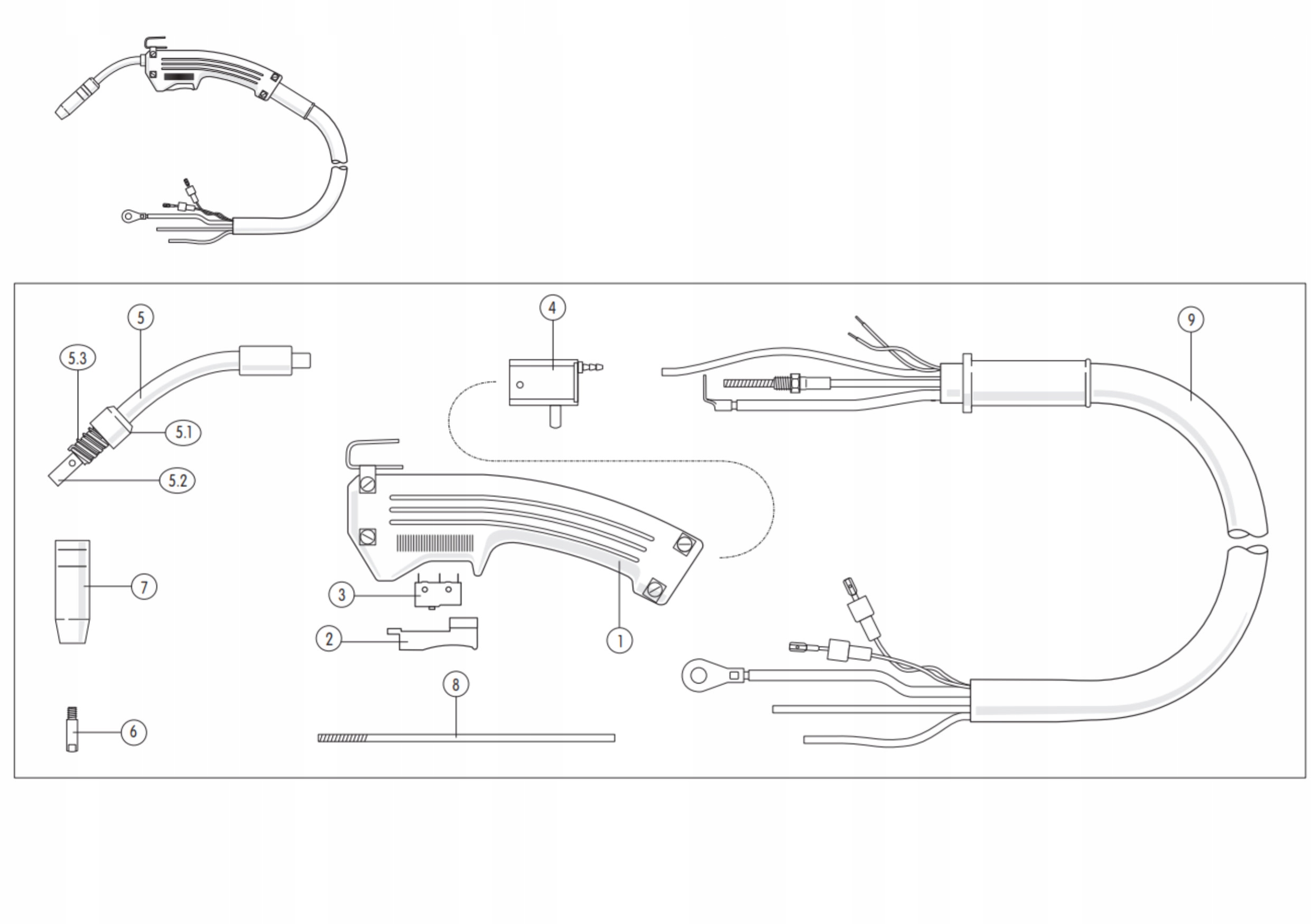 Uchwyt EINHELL MB-14 TW-14 3mb kabla + rączka Długość 3 m