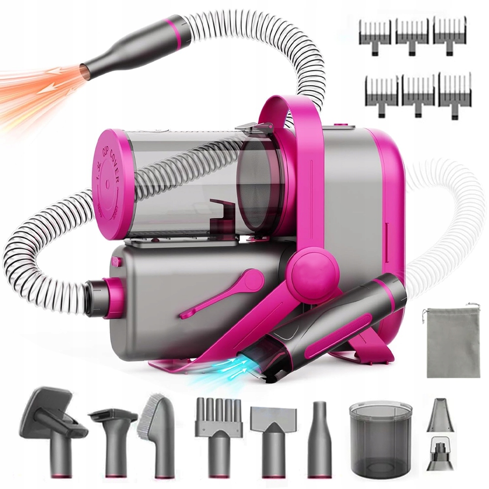 Levně Tichý Vysavač Na Srst 10 V 1, 12 Kpa, 3 Rychlosti, Sada S Zastřihovačem