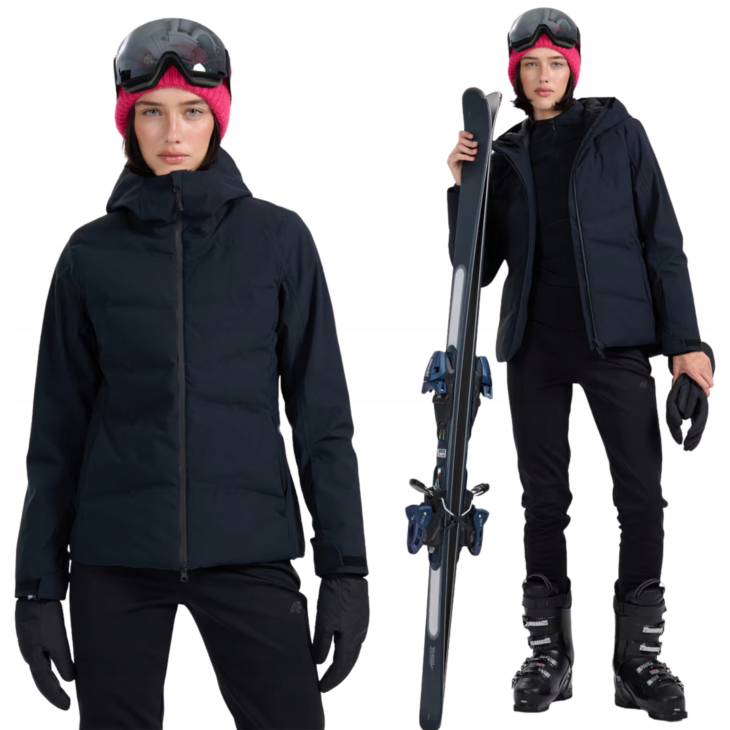 4F Kurtka Damska Zimowa Narciarska Z Membraną 10.000 Na Narty W Góry Pro L