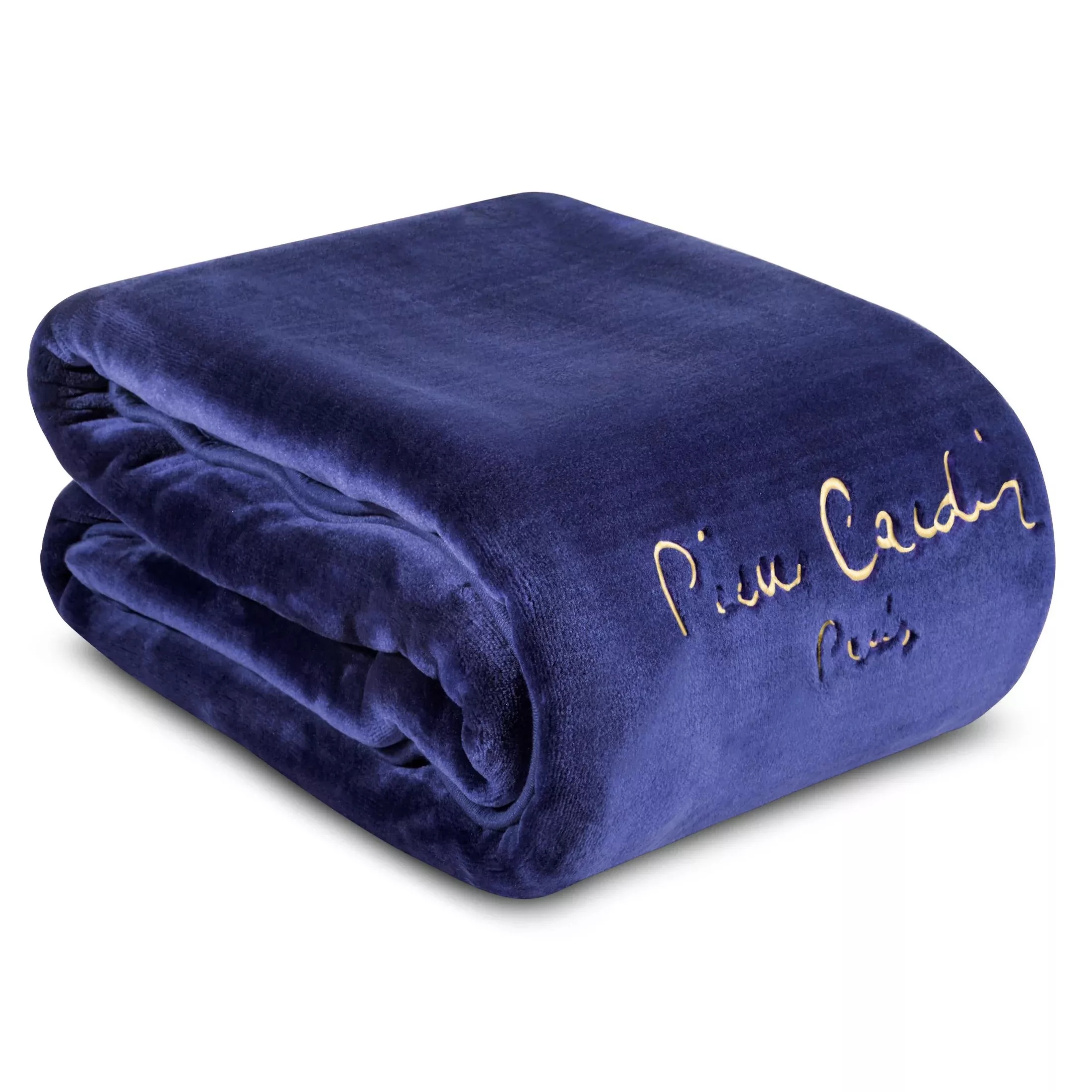 Deka Pierre Cardin 220 x 240 cm teplá, mäkká, pokrývka na posteľ, hrubá modrá