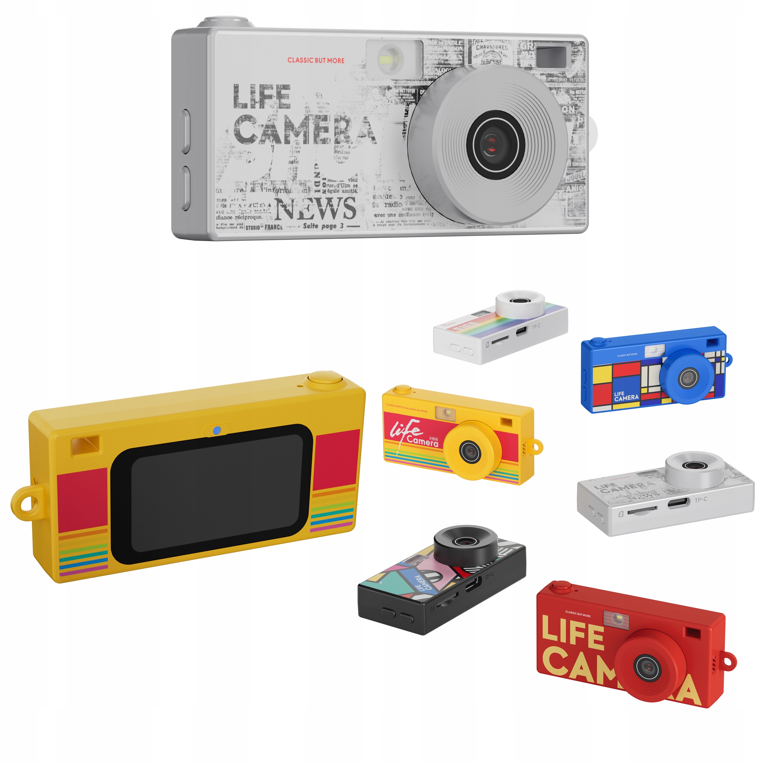 Xrec X9 Mini aparat kamera Retro 2K Kolekcjonerski Wzór 3