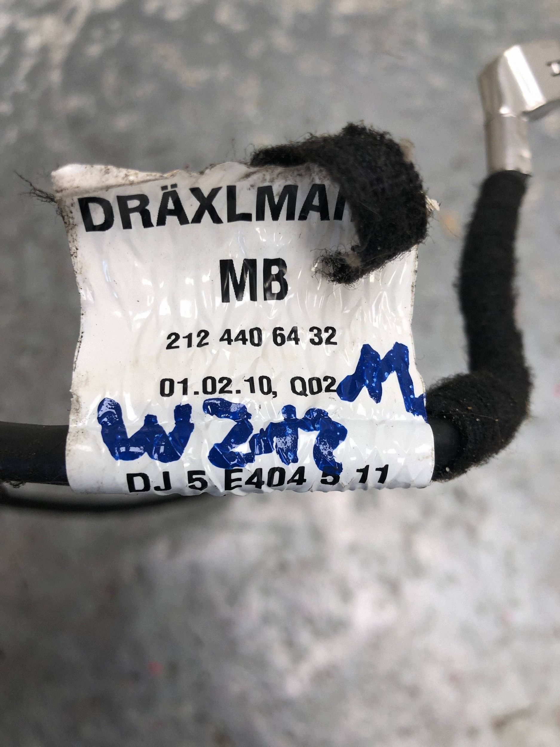 bundle wiring MERCEDES W212 2124406432