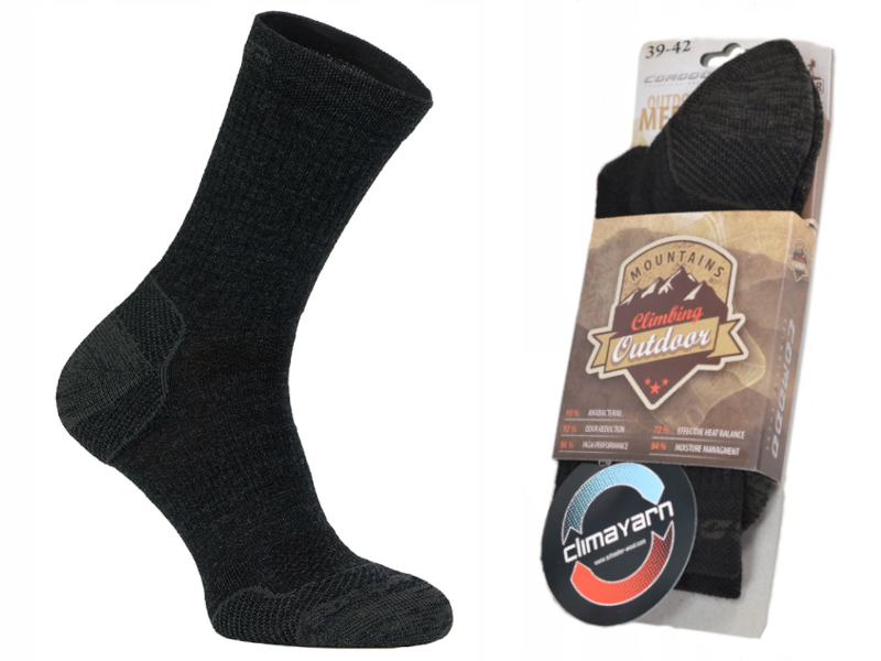 Trekkingowe Comodo TR7 Wełna Merino ciepłe 39-42 ca