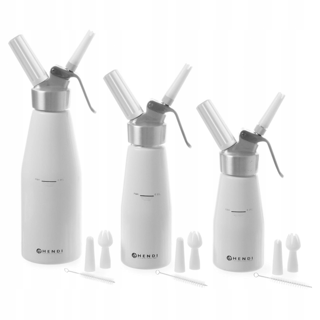 Syfon do bitej śmietany N2O Kitchen Line ZESTAW + Marka Hendi