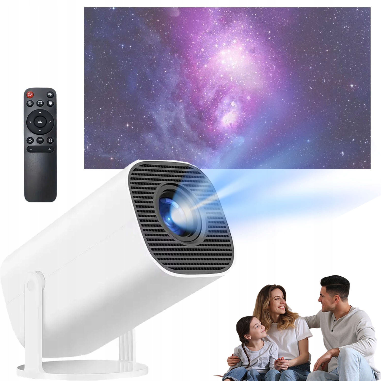 Přenosný Projektor 1080P Je Vhodný Pro Sledování Filmů V Rodinném Kruhu